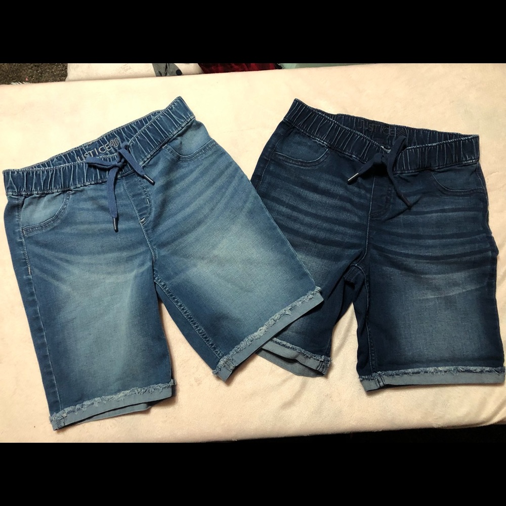 Justice blue Jean shorts